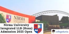 Nirma University Integrated LLB Hons Admission 2025